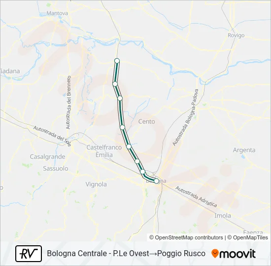 RV Train Line Map