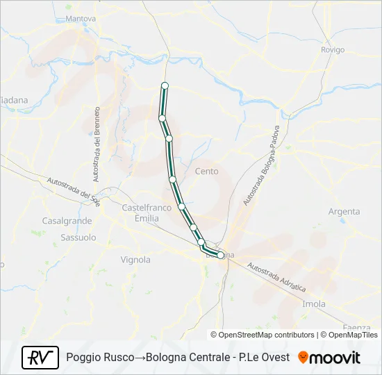 RV Train Line Map