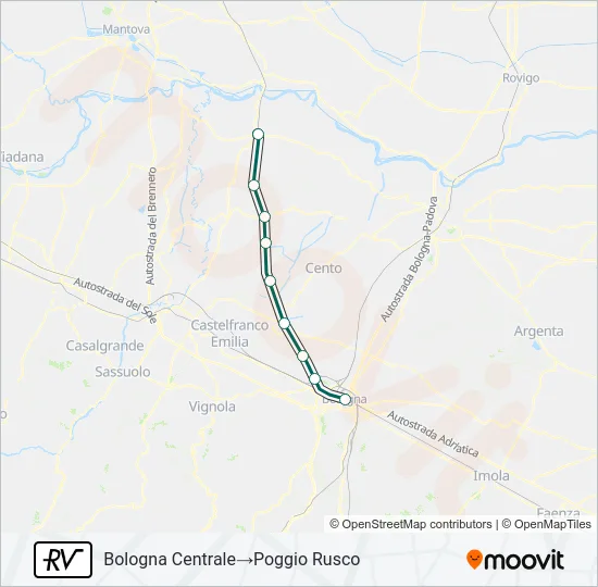 RV Train Line Map