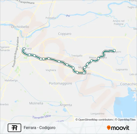 R Train Line Map