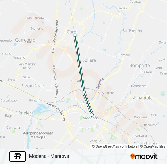 R Train Line Map