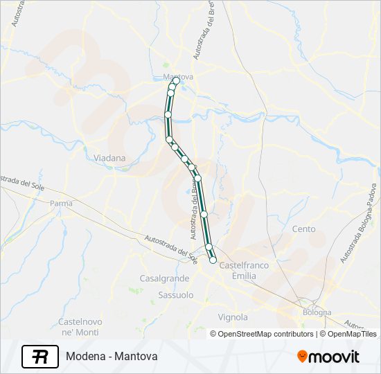 R train Line Map