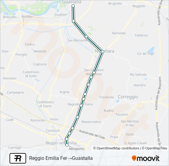 R train Line Map