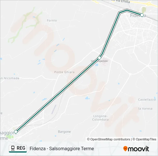 REG Train Line Map