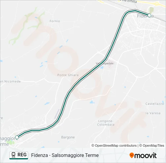 REG Train Line Map