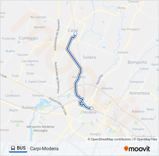 BUS Line Map