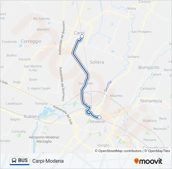 BUS Line Map