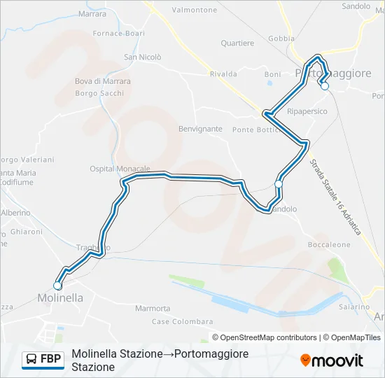 FBP Bus Line Map