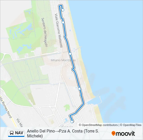 NAV Bus Line Map