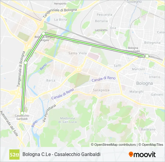 S2 A Train Line Map
