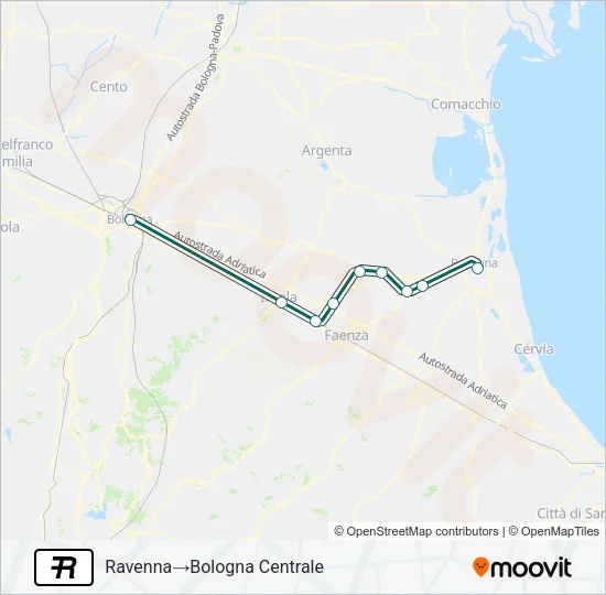 R Train Line Map