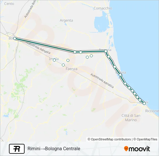 R Train Line Map