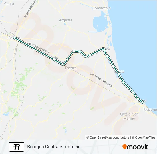 R Train Line Map
