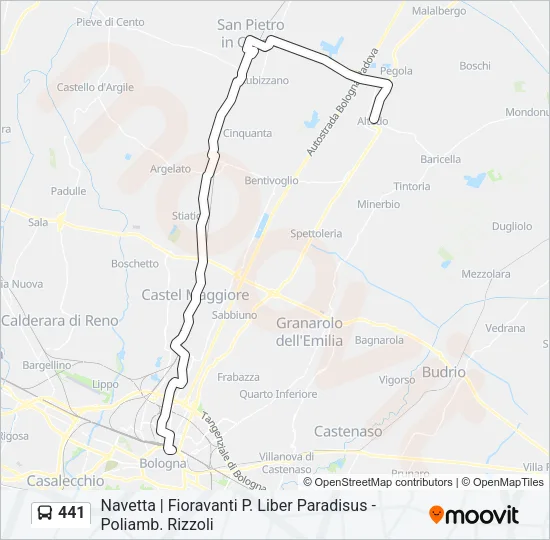 441 Bus Line Map