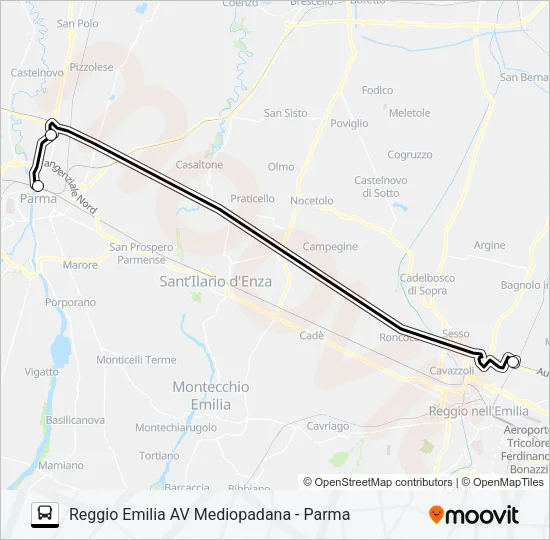 PARMALINK Bus Line Map