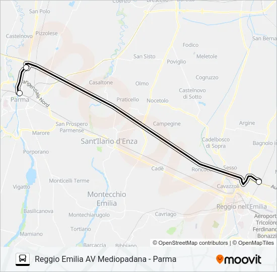 PARMALINK Bus Line Map