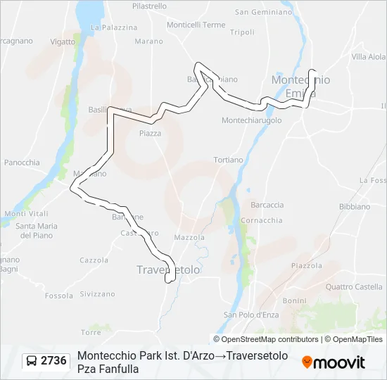 2736 Bus Line Map