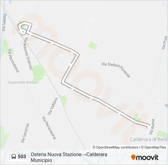 503 Bus Line Map