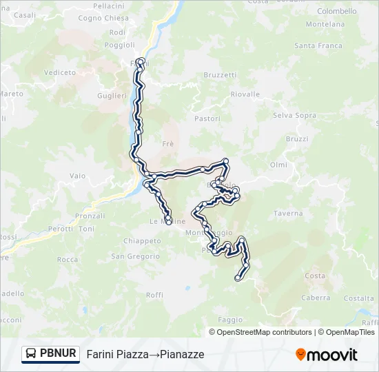 PBNUR Bus Line Map