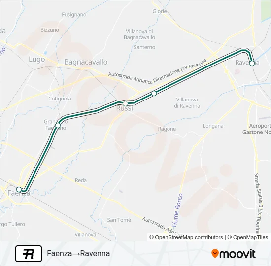 R Train Line Map