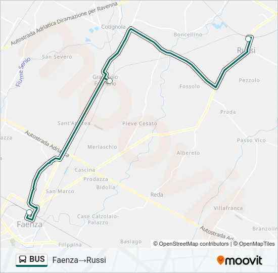 BUS Line Map