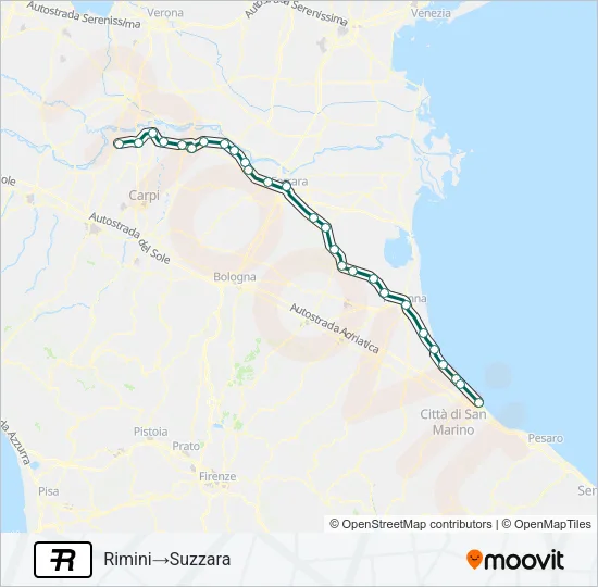 R Train Line Map