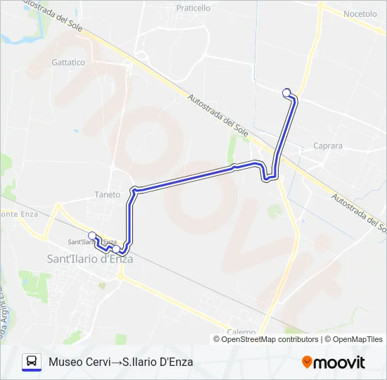 NAVETTA P2 Bus Line Map
