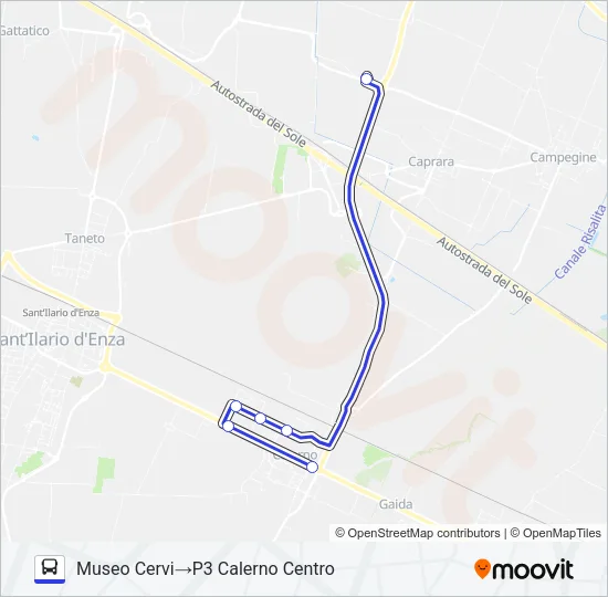 NAVETTA P3 Bus Line Map