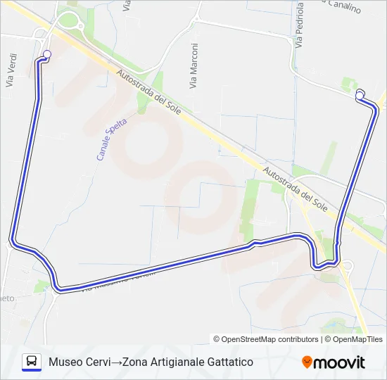 NAVETTA P5 Bus Line Map