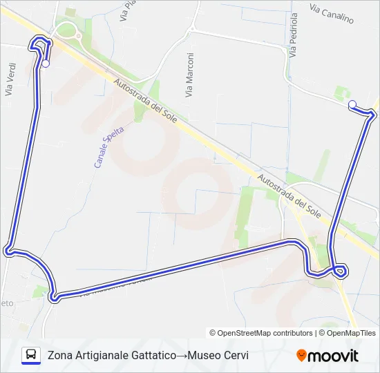 NAVETTA P5 Bus Line Map