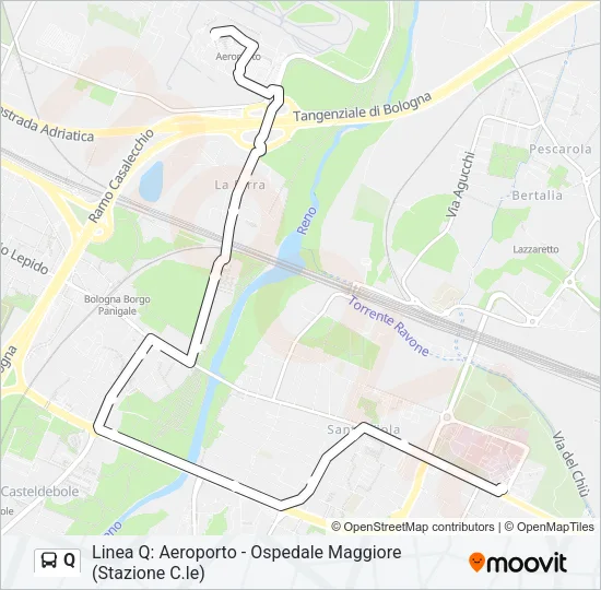 Q Bus Line Map