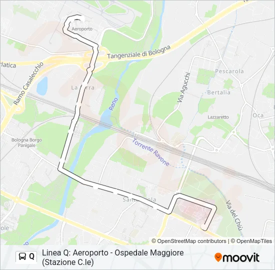 Q Bus Line Map