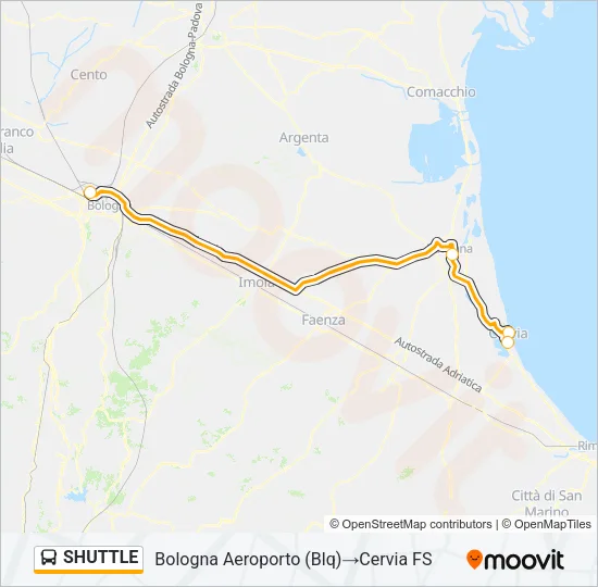 SHUTTLE Bus Line Map