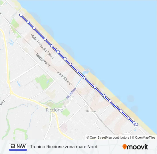 NAV Bus Line Map