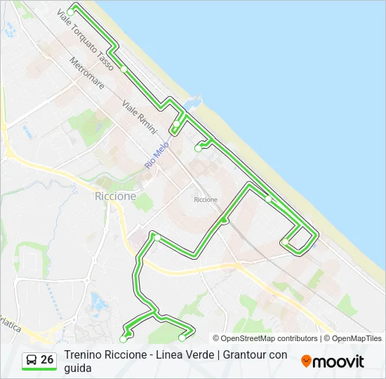 26 Bus Line Map