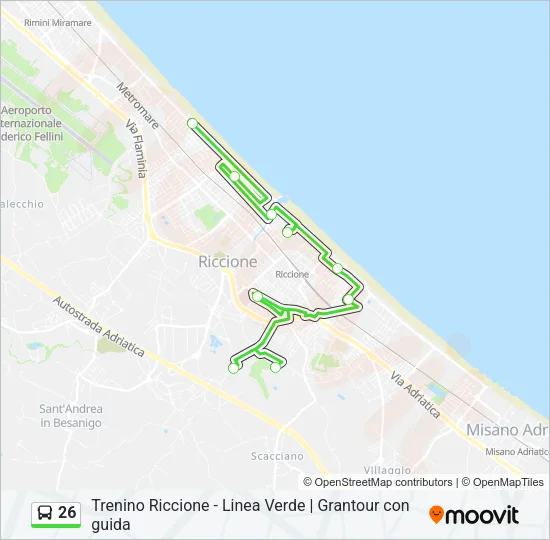 26 Bus Line Map