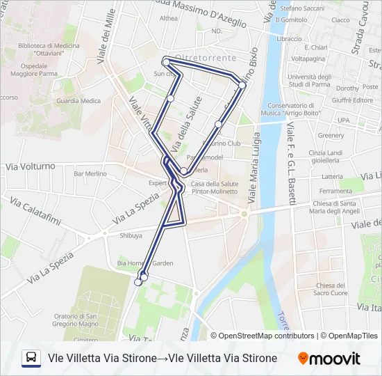 OLTREBUS Bus Line Map
