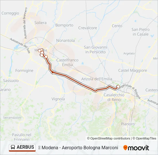 AERBUS Bus Line Map