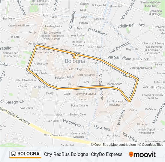 BOLOGNA bus Line Map