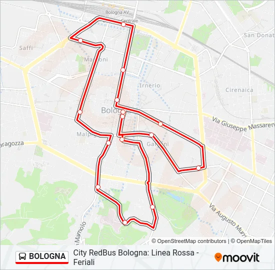 BOLOGNA Bus Line Map