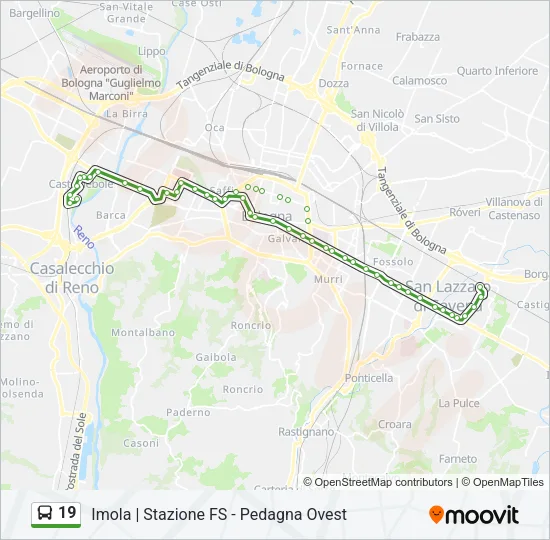 19 Bus Line Map
