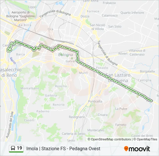 19 Bus Line Map
