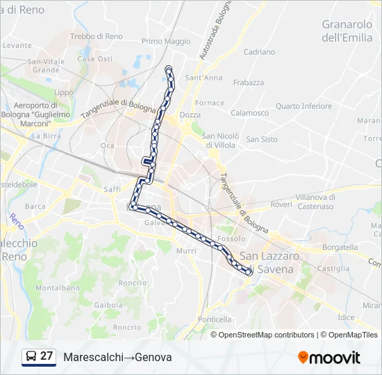 27 Bus Line Map
