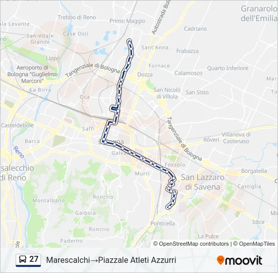 27 Bus Line Map