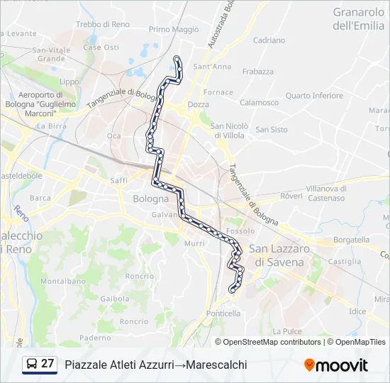 27 Bus Line Map