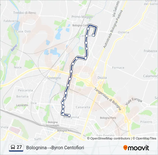 27 Bus Line Map