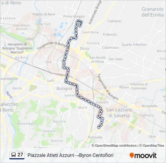 27 Bus Line Map