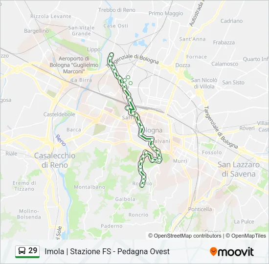 29 Bus Line Map
