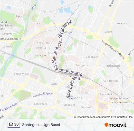 30 Bus Line Map