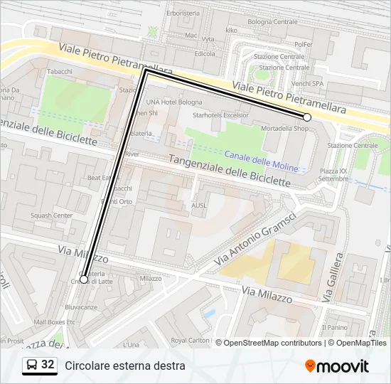 32 Bus Line Map
